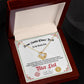Official Nice List - Love Knot Necklace For Her For Christmas