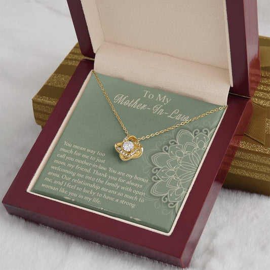 Strong Woman Like You - Love Knot Necklace For Mother-In-Law