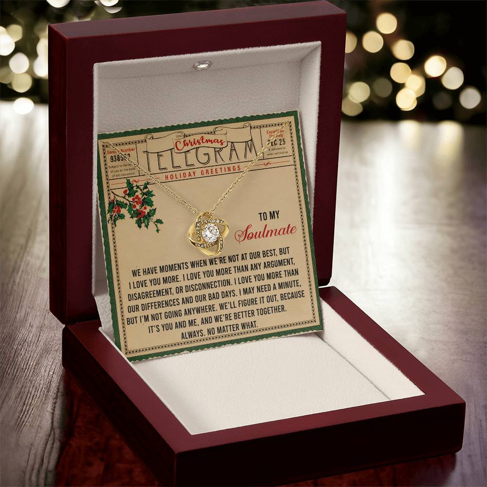Better Together - Love Knot Necklace For Soulmate For Christmas