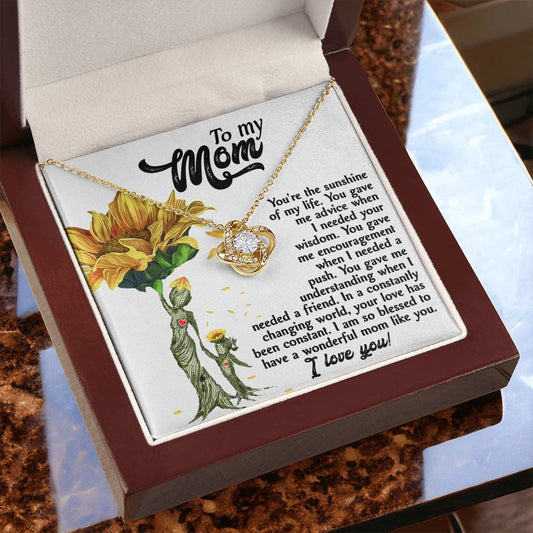 Sunshine Of My Life - Love Knot Necklace For Mom