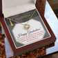 The World Is Your Oyster - Love Knot Necklace For Graduate At Graduation