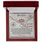 Post Card To My Queen - Love Knot Necklace For Soulmate For Christmas