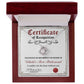 Certificate Of Recognition - Love Knot Necklace For World's Best Bridesmaid