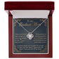 The Queen That You Are - Love Knot Necklace For Mom