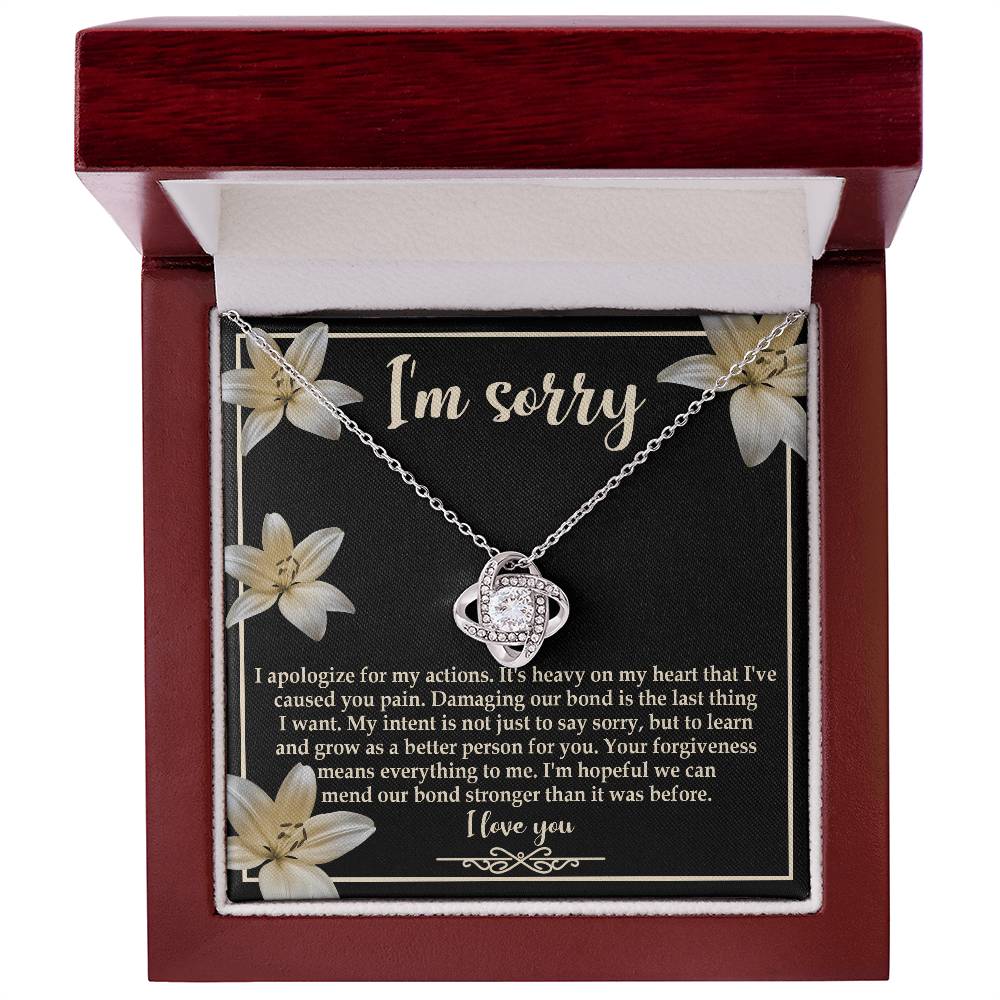 The Last Thing - Love Knot Apology Necklace