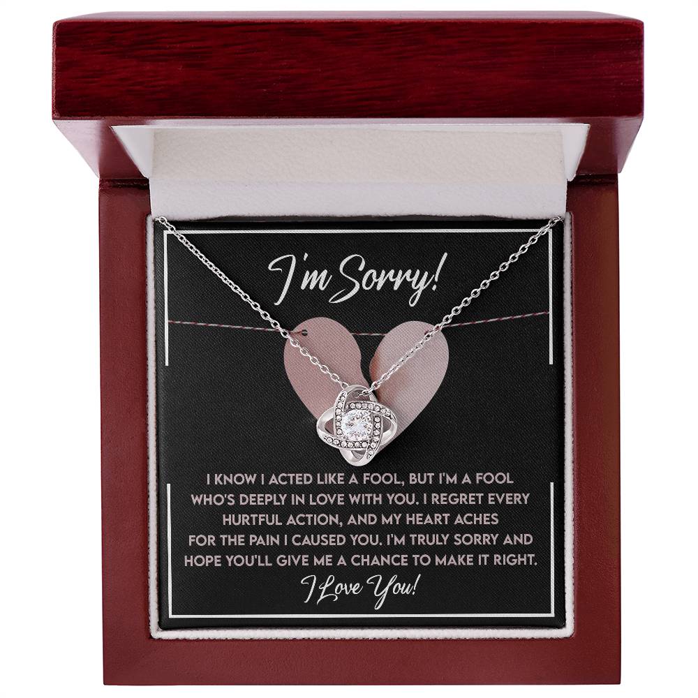 Deeply In Love - Love Knot Apology Necklace