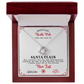 From The Desk Of Santa Claus - Love Knot Necklace For Her For Christmas