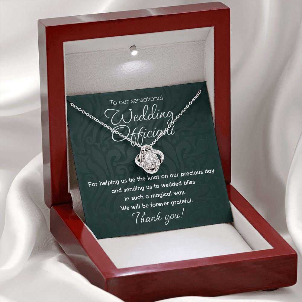 Forever Grateful - Love Knot Necklace For Wedding Officiant