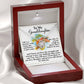 You Will Never Travel Alone - Love Knot Necklace For Granddaughter