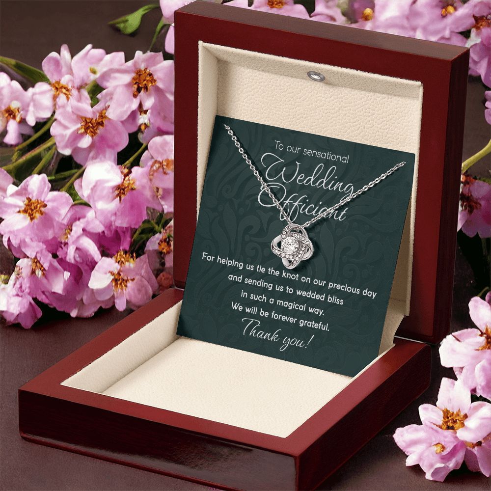 Forever Grateful - Love Knot Necklace For Wedding Officiant