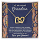 Just For Me - Interlocking Hearts Necklace For Grandma