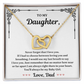 Always My Baby Girl - Interlocking Hearts Necklace For Daughter