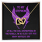 So Glad I Got You - Interlocking Hearts Necklace For Bonus Mom