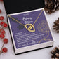 Endless support - Interlocking Hearts Necklace For Bonus Mom