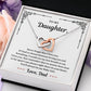 Always My Baby Girl - Interlocking Hearts Necklace For Daughter