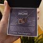 You Mean The World To Me - Interlocking Hearts Necklace For Mom