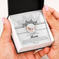 In The Arms Of A Queen - Interlocking Hearts Necklace For Boyfriend's Mom