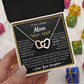 You Mean The World To Me - Interlocking Hearts Necklace For Mom