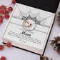 In The Arms Of A Queen - Interlocking Hearts Necklace For Boyfriend's Mom