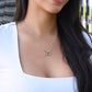 You Mean The World To Me - Interlocking Hearts Necklace For Mom