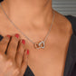 No Me Without You - Interlocking Hearts Necklace For Mom