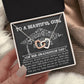 Keep Reaching For The Stars - Interlocking Hearts Necklace For Graduate At Graduation