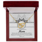 In The Arms Of A Queen - Interlocking Hearts Necklace For Boyfriend's Mom
