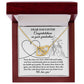 No Matter How Close Or Far Apart - Interlocking Hearts Necklace For Daughter At Graduation
