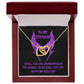 So Glad I Got You - Interlocking Hearts Necklace For Bonus Mom