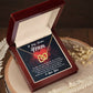 For Loving Me As Your Own - Interlocking Hearts Necklace For Bonus Mom