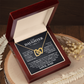 Unconditional Love Interlocking Hearts Necklace – A Timeless Gift of Love from Dad