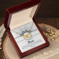 In The Arms Of A Queen - Interlocking Hearts Necklace For Boyfriend's Mom