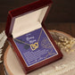 Endless support - Interlocking Hearts Necklace For Bonus Mom