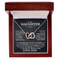 Unconditional Love Interlocking Hearts Necklace – A Timeless Gift of Love from Dad