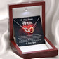 For Loving Me As Your Own - Interlocking Hearts Necklace For Bonus Mom