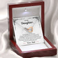 Always My Baby Girl - Interlocking Hearts Necklace For Daughter