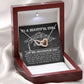 Keep Reaching For The Stars - Interlocking Hearts Necklace For Graduate At Graduation