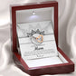 In The Arms Of A Queen - Interlocking Hearts Necklace For Boyfriend's Mom