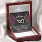 To Love Me Like A Mom - Interlocking Hearts Necklace For Bonus Mom