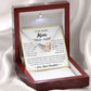 You Mean The World To Me - Interlocking Hearts Necklace For Mom