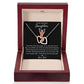 Not Even Time Will Change That - Interlocking Hearts Necklace For Daughter