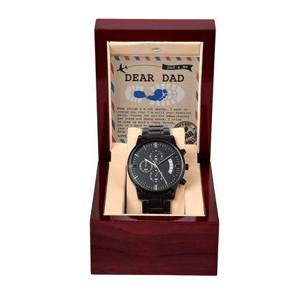 It's Hard To Be Funnier - Black Chronograph Watch For Dad