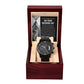 Hold Her Hand Forever - Black Chronograph Watch For Son-In-Law