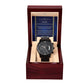 Forever You Will Be My Son - Black Chronograph Watch For Son On Wedding Day