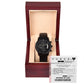 Power Of Love - Black Chronograph Watch For Husband