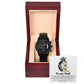 For All You Did - Black Chronograph Watch For Dad