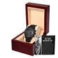 Hold Her Hand Forever - Black Chronograph Watch For Son-In-Law