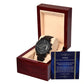 Forever You Will Be My Son - Black Chronograph Watch For Son On Wedding Day