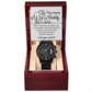 You Lift Me Up - Black Chronograph Watch For Dad