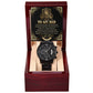 From The First Breath - Black Chronograph Watch For Dad
